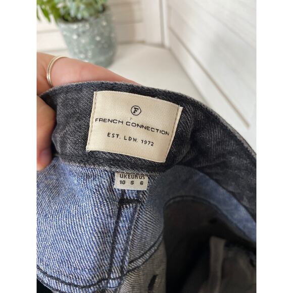 French Connection indi mash up two tone boyfriend jeans - Picture 5 of 7